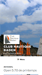 Mobile Screenshot of club-nautique-baden.fr
