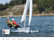 Tablet Screenshot of club-nautique-baden.fr